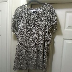 Sequin Leopard Print Blouse